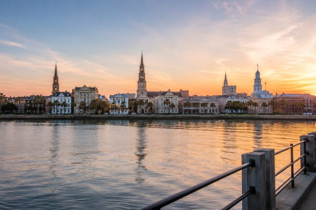 Charleston Divorce Mediators, LLC | Charleston, SC | Image of Charleston waterfront representing peaceful divorce mediation solutions